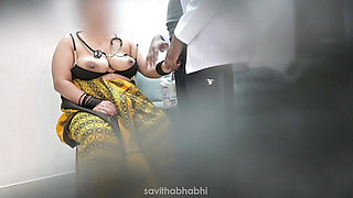 Doctor misusing poor patient in clinic