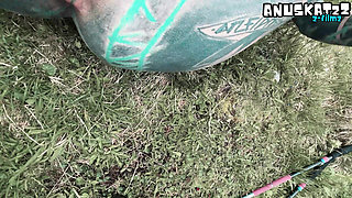 Outdoor Mountainside Passionate Fuck and Facial Cumshot