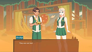 Hentai scene with loveskysan69real getting hot in the woods