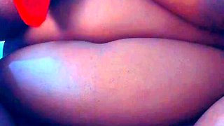 Masturbating