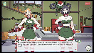 Claus' Secret Surprise XMAS HENTAI Game Ep.2 christmas factory making SEXTOY now !