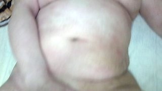 Chubby mature Asian learns to masterbate her shaved pussy
