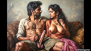 Naught indian bhabhi village sex, rough pussy pounding doggy style