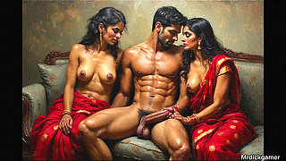 Indian bhabhi takes his cock deep inside her asshole and enjoys his cum in her mouth