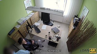 LOAN4K. Steamy loan agent uses his powers to screw
