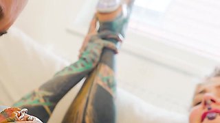 Tattooed Pornstar Gets Filled with Huge Italian Cock and Gets Covered Head to Toe in Cum - ATM, Gapes, Big Cumshot, Deepthroat