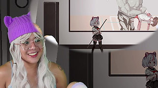 Cute Gamer Girl is Shocked Playing Syahata