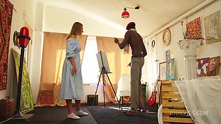 07 Young Model Rita Decides to Seduce the Artist: Big Tits, Big Ass  Blowjob Porn