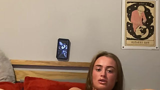 Goth teen fingers her virgin big ass on camera