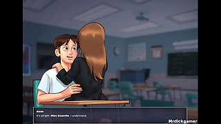 Summertime Saga Hot Teacher Gets Fucked My Young Dick
