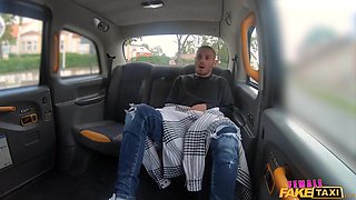 What Are You Doing Back There - Busty Brunette Lady Gang rides Goran Abramovic in the Taxi car