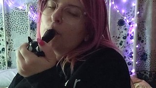 Big boobs milf masturbates with her dildo
