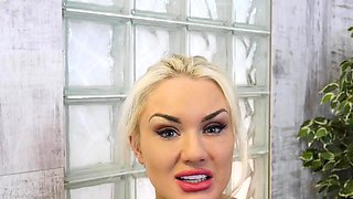 SPH after shower femdom beauty POV