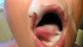 Bitches getting cum in mouth in this compilation video