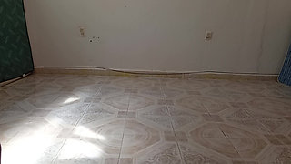 Mexican mother-in-law cleaning guest room in thong 3