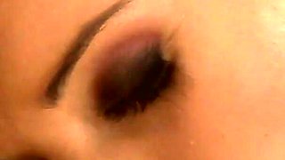 Slutty brunette has an orgasm in the hall before going to the gynecologist