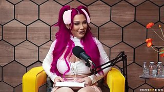 Brazzers Podcast Ep 13: Lily Lou Sucks Big Cock & Gets Cumshot