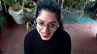 Risky Rooftop Blowjob While Neighbors Were Nearby Part 1