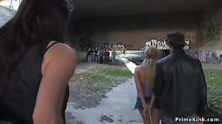 Donna Bell - Petite Blond Hair Lady Is Screwed In Public Bus
