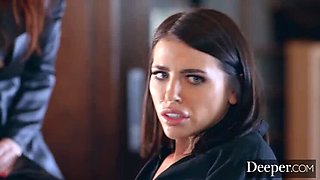 Adriana Chechik & Maitland Ward Foursome Blowjob Facial Squirting Interracial