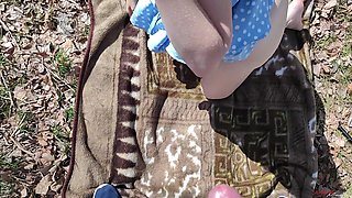 Cutie Meri Picnic Ended with Sex and Hot Cum on Her Tongue