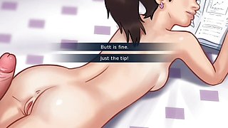 Summertime saga Hot teen gets her asshole filled with cumshot