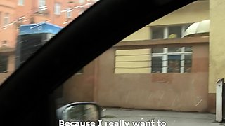 Natural Amateur blowjob outdoors exposed