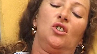 German Lady Plays with Her Pierced Pussy on Casting