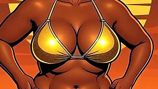 Bold Black Woman Animated to Tease