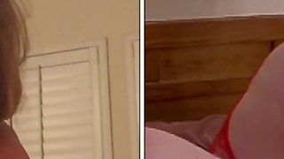 GILF Carmen’s Granny in Red Two Position Fuck & Orgasms