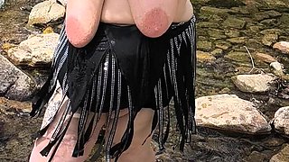 Theres a Stranger Watching Will This Wild Chick Piss?