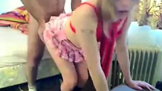 Daddy Barebacks Little Crossdresser Sissy