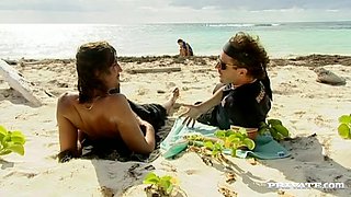 Poppy Morgan Takes Some Semen from a Couple of Sea Men - Private Porn Sex Videos