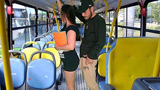 Student Humped and Fucked Inside the Bus in Public!