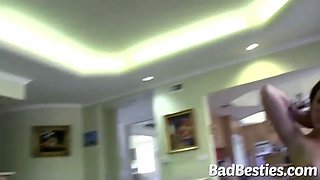 Sluts screw egghead attempting to study