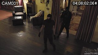 Robber in gloves Lucas Frost fuck pretty Asian teen in mouth and pussy