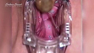 Perverted Mom Masturbating Into Her Open Pussy