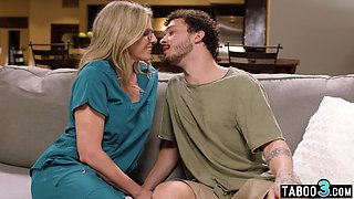 mommy stepmom teaches how to use condom