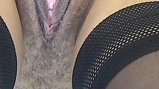 Bottom View of My Mature Hairy Pussy