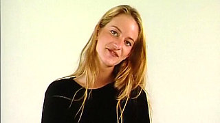 Classy Babe From Germany Got Her Perfect Outfit off but Lingerie Stays