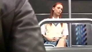 redhead roughly fucked in public bus hardcore sex 240p