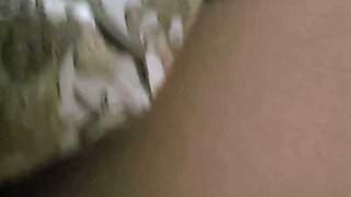 Step mom caught step son big dick in erection and handjob him in bed