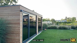 Hunt4k. juicy una fairy is not too shy and displayed her boobs and labia in public