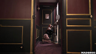 Big Ass French Redhead Gets Fucked & Creampied Back From A Party!!!