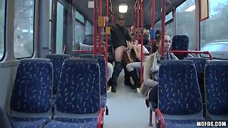rough sex in a public bus for the horny bonnie