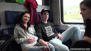 Alex Black - Young Couple Got Agreed To Have Foursome With Us On Crowded Train For Money Watch Full Video In 1080p Streamvid.net