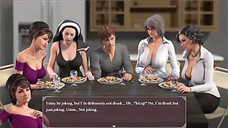 Big-boobed mom in some steamy milftoon action