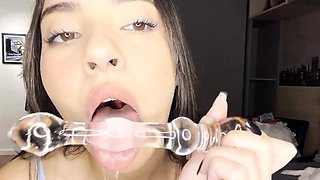 Drooling Teen Solo JOI Webcam Show