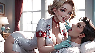 Indian Nurse - A Private Romantic Time with Her Patient