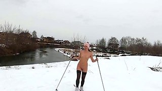 Nude Skiing Solo Female With Tattoos